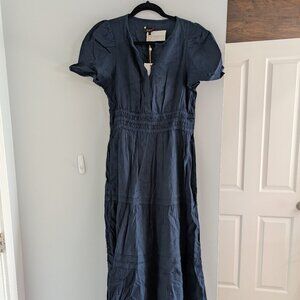Quince Poplin Tiered Maxi Dress